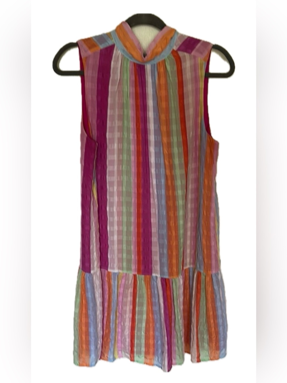 Marie Oliver Multicolor Stripe Sleeveless Dress – Size Small